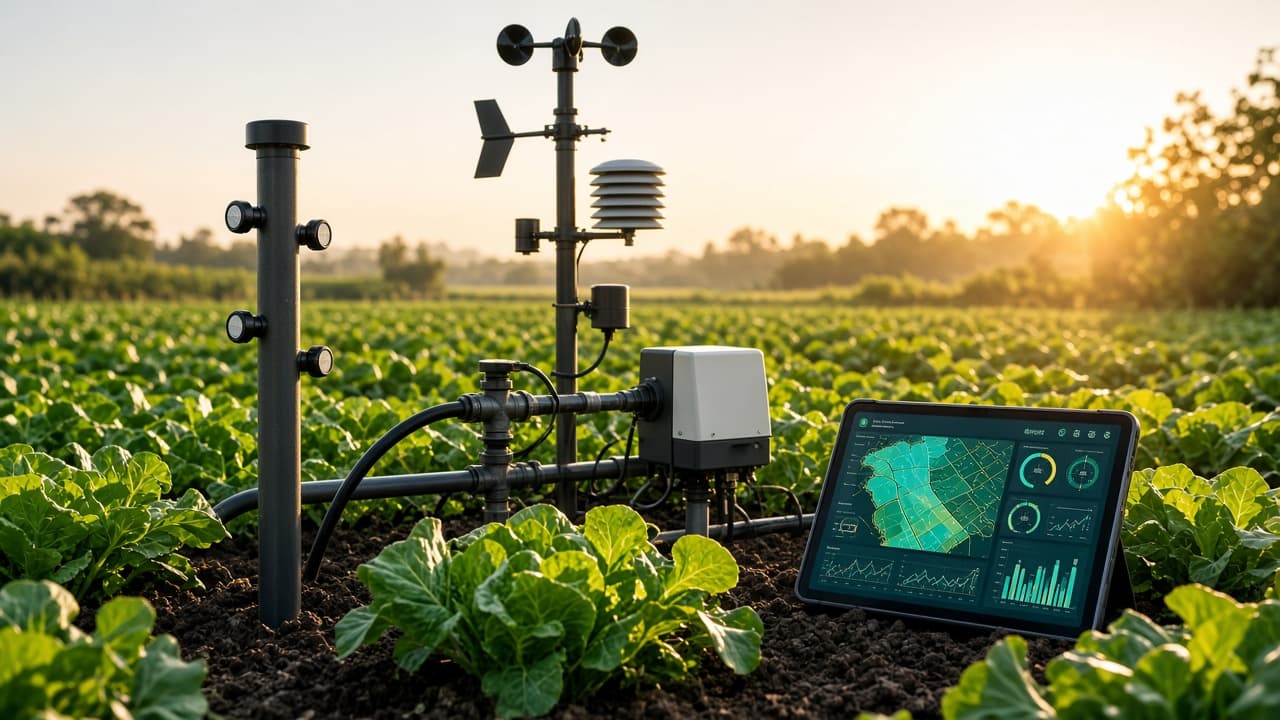 Smart Farm sensors in the field